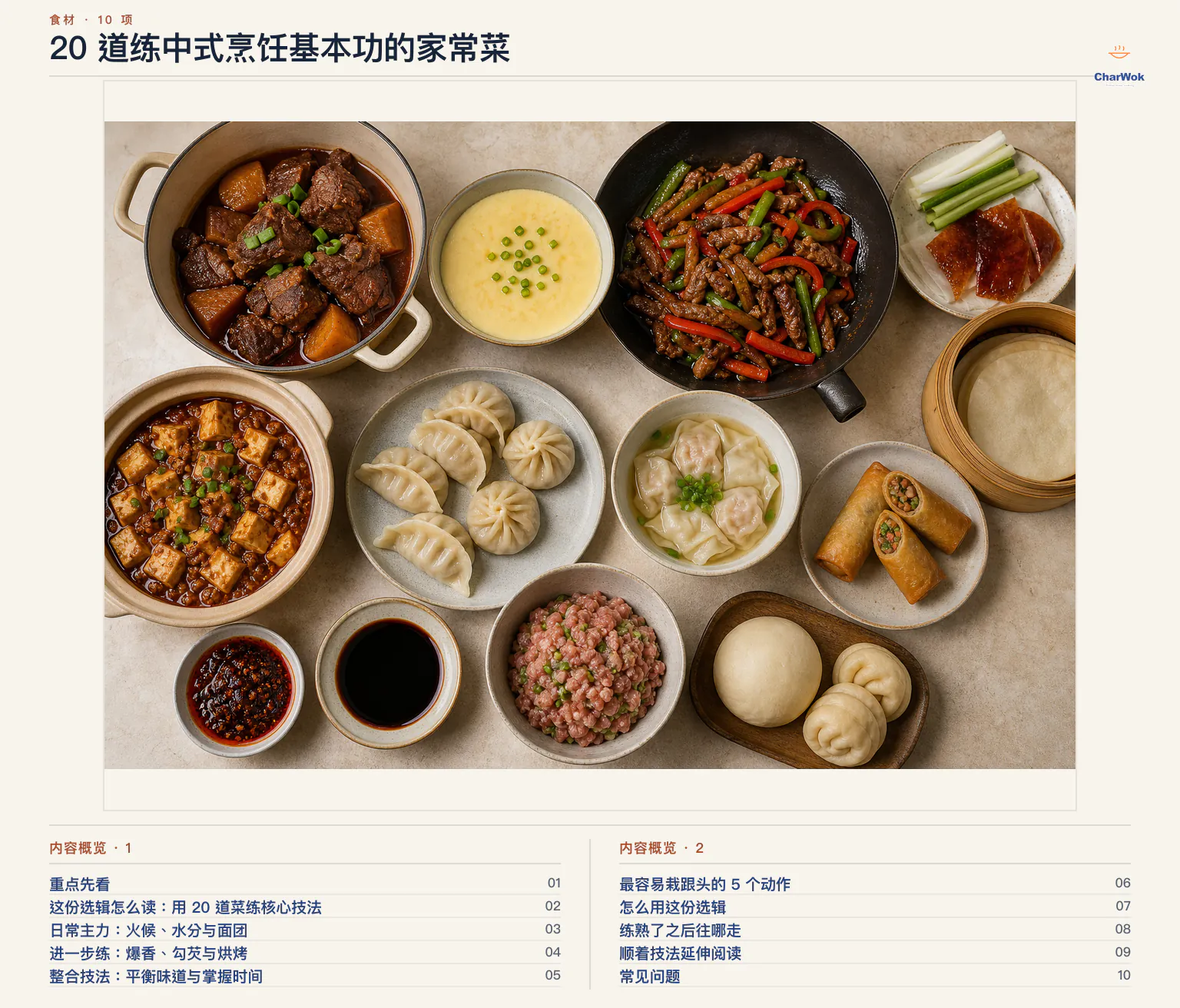20 道练中式烹饪基本功的家常菜文章内容概览
