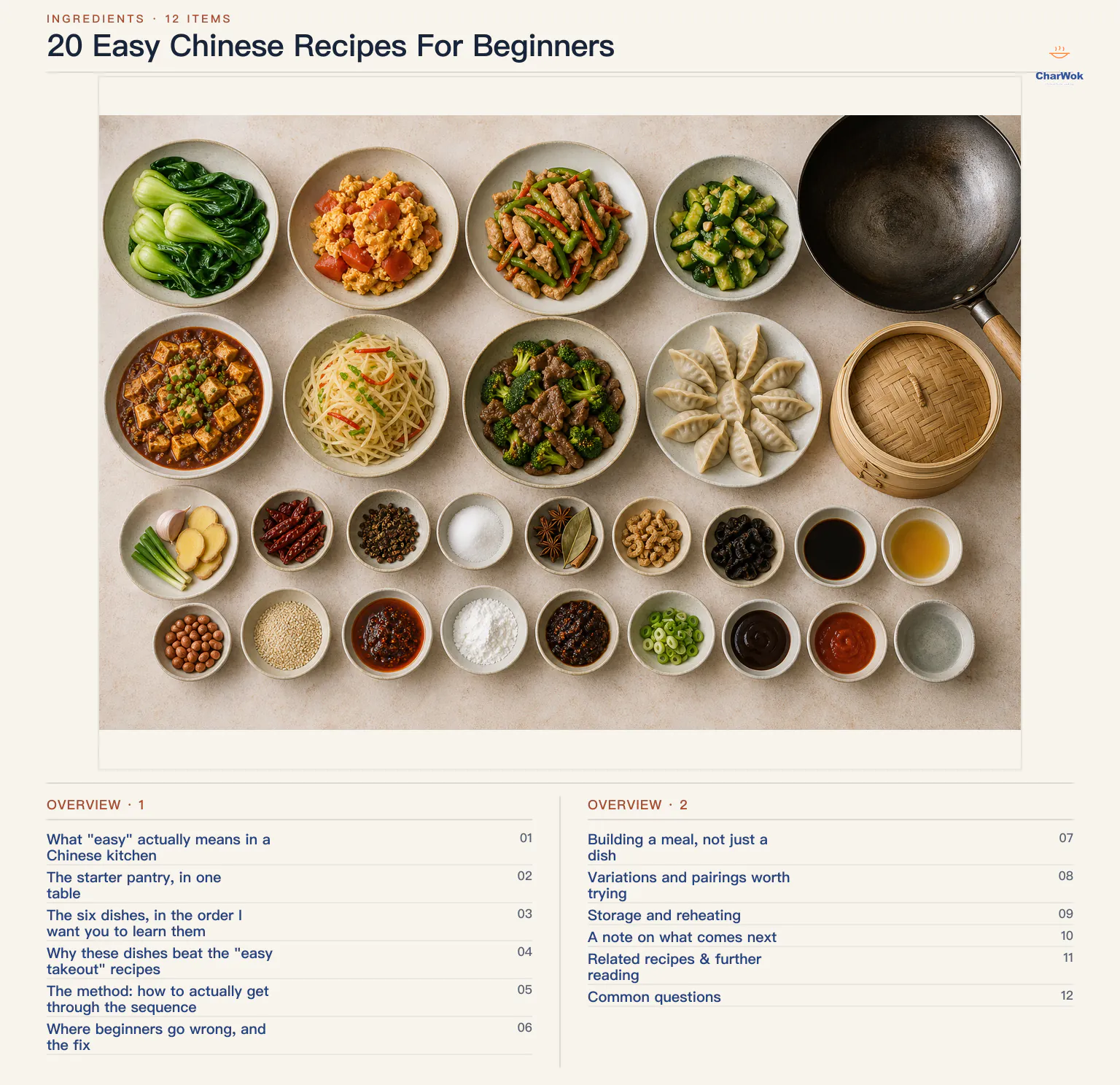 Overview of 20 Easy Chinese Recipes For Beginners
