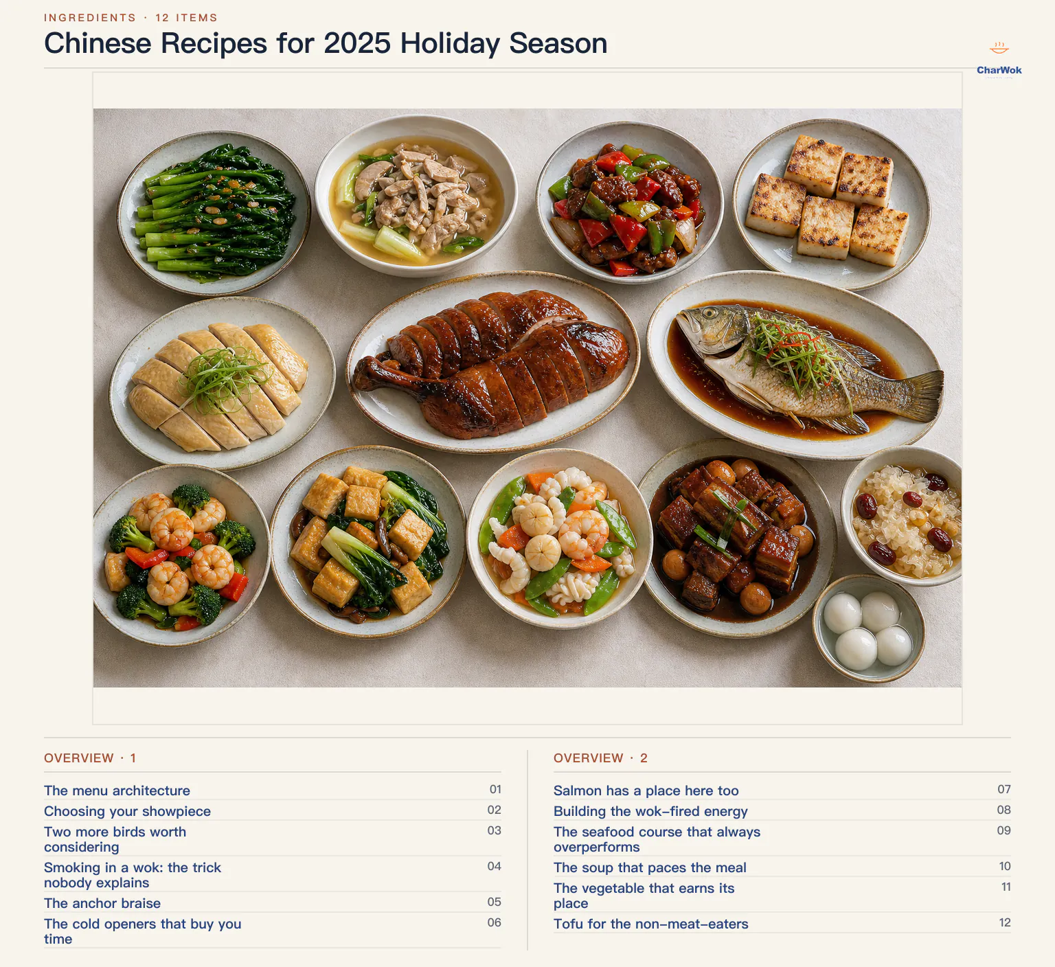 Overview of Chinese Recipes for 2025 Holiday Season