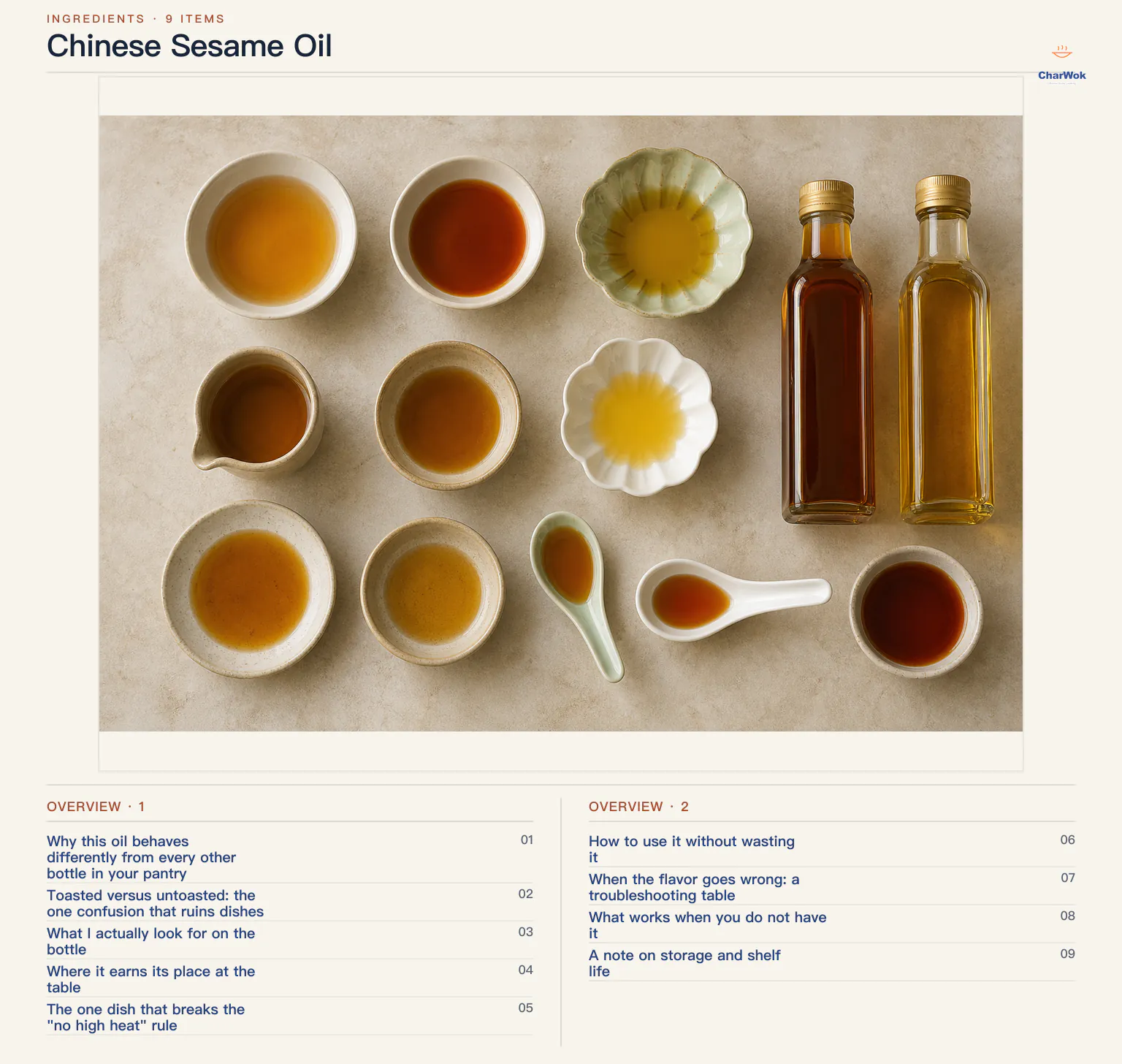 Overview of Chinese Sesame Oil