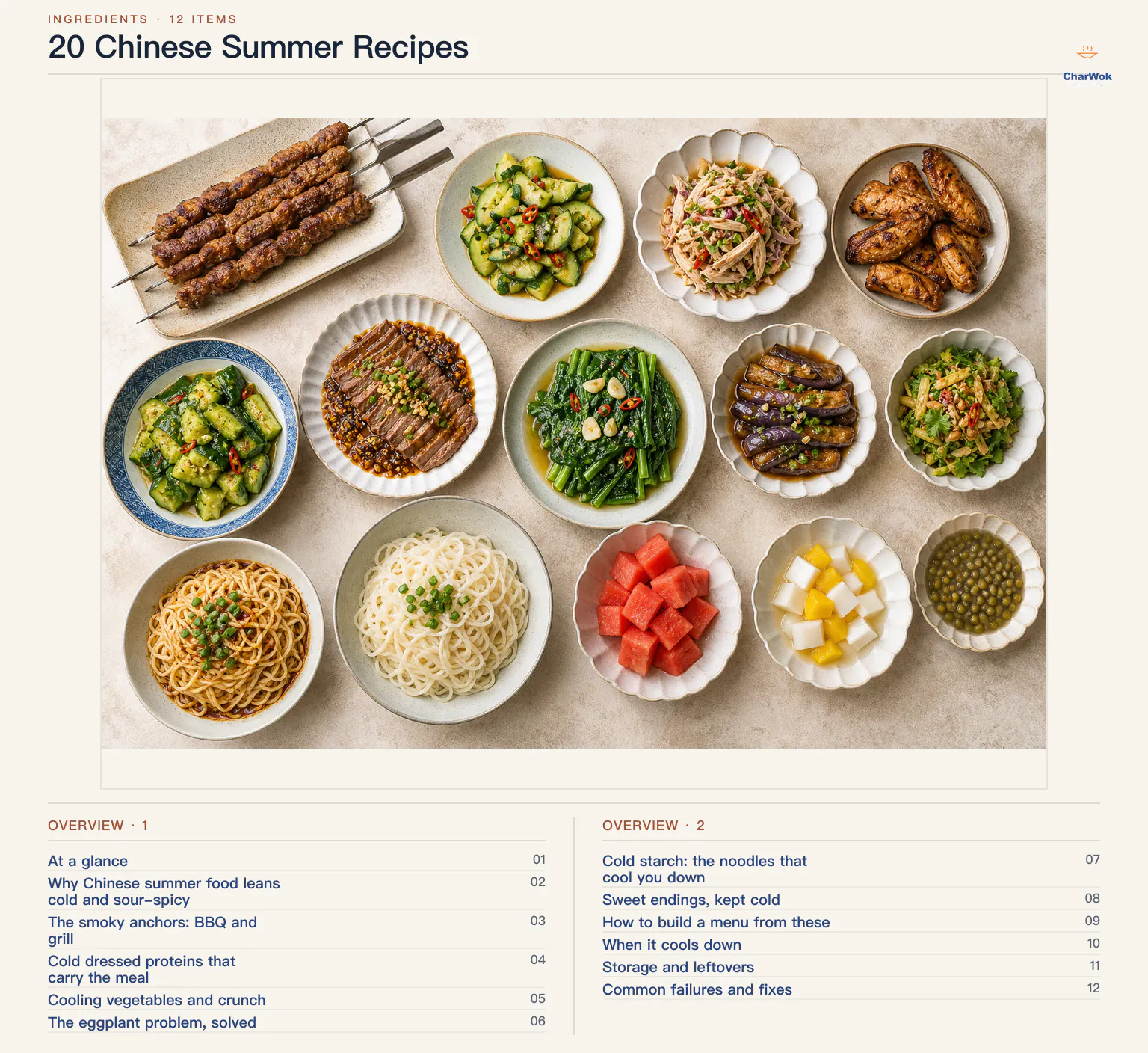 Overview of 20 Chinese Summer Recipes
