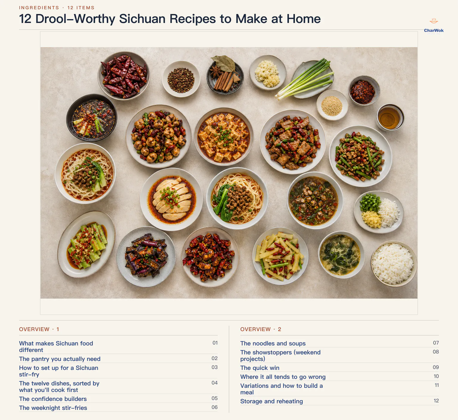 Overview of 12 Drool-Worthy Sichuan Recipes to Make at Home
