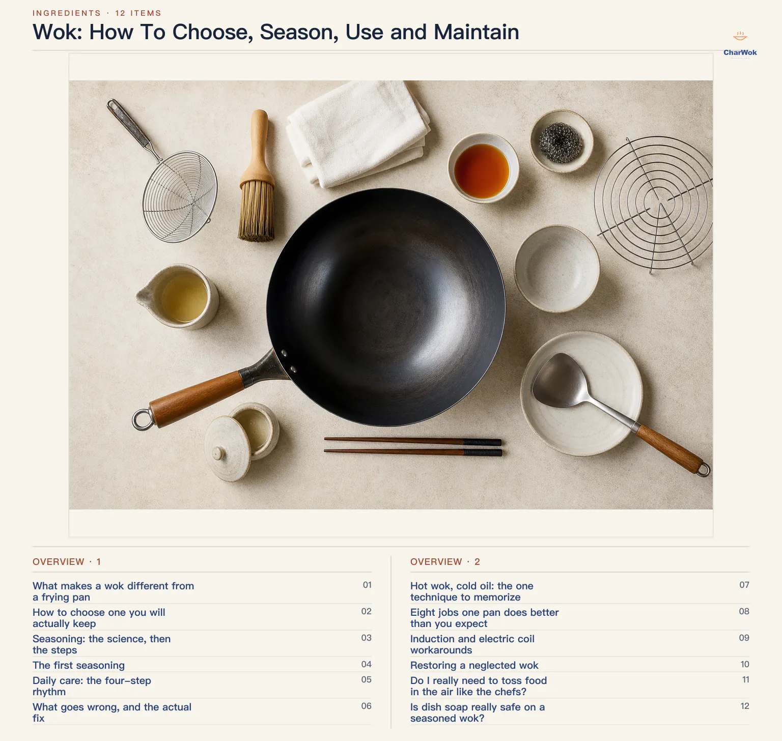 Overview of Wok: How To Choose, Season, Use and Maintain